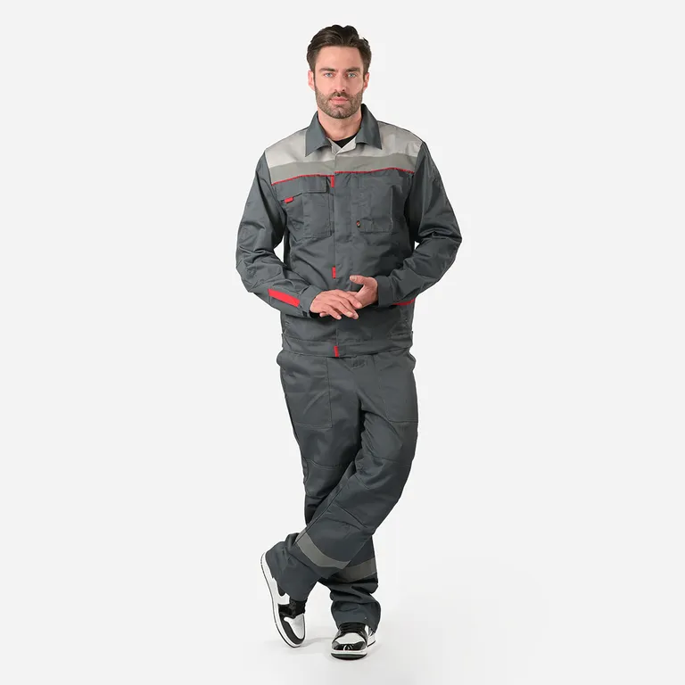 Факел / Костюм Фаворит-1 Премиум СОП IMP (тк.Смесовая,240) брюки, т.серый