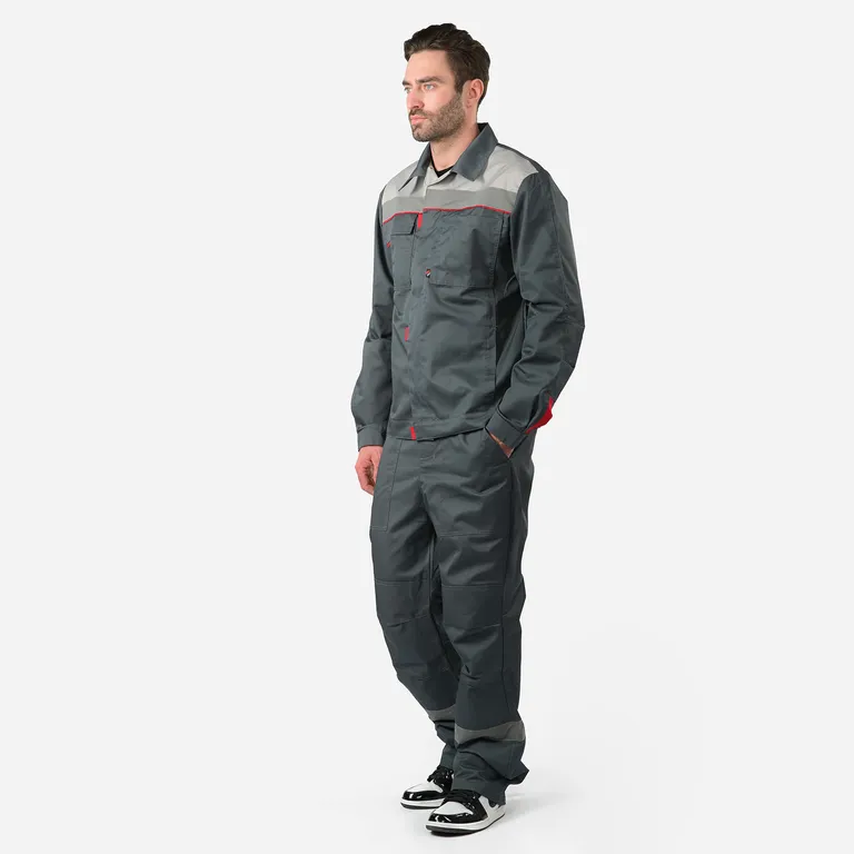 Факел / Костюм Фаворит-1 Премиум СОП IMP (тк.Смесовая,240) брюки, т.серый