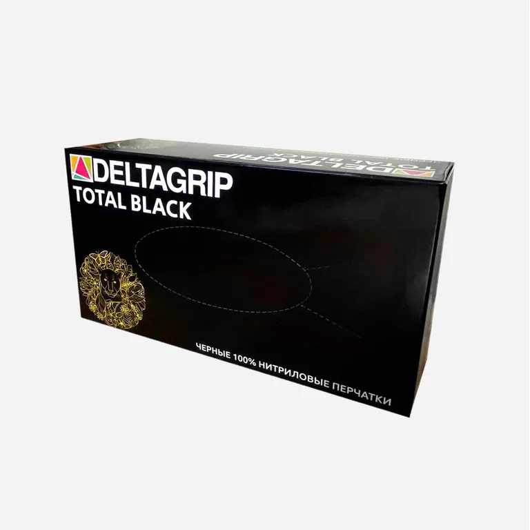 Gward / Перчатки Gward DELTAGRIP Total Black  нитриловые неопудренные