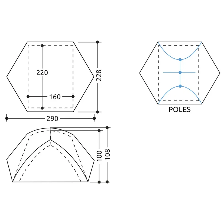 C.A.M.P. / Трехместная палатка MINIMA 3 EVO