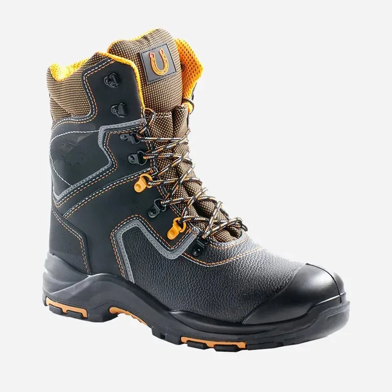 Эталон / Ботинки рабочие с высоким берцем "PERFECT PROTECTION" с поликарбонатным подноском, подошвой ПУ-Нитрил и АС