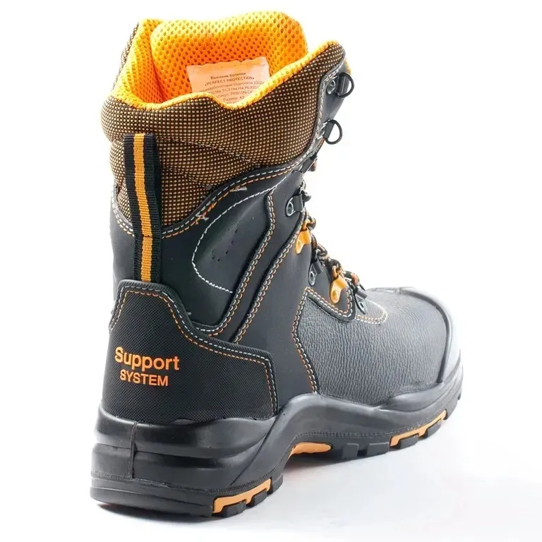 Эталон / Ботинки рабочие с высоким берцем "PERFECT PROTECTION" с поликарбонатным подноском, подошвой ПУ-Нитрил и АС