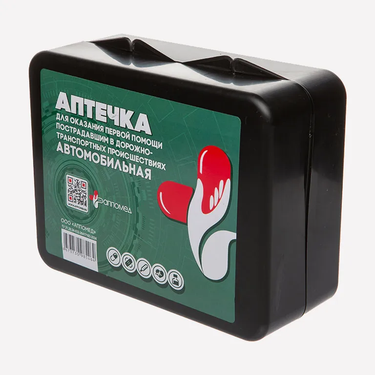 АППОМЕД / Аптечка автомобильная для оказания первой помощи пострадавшим в дорожно-транспортных происшествиях (приказ №260н), футляр