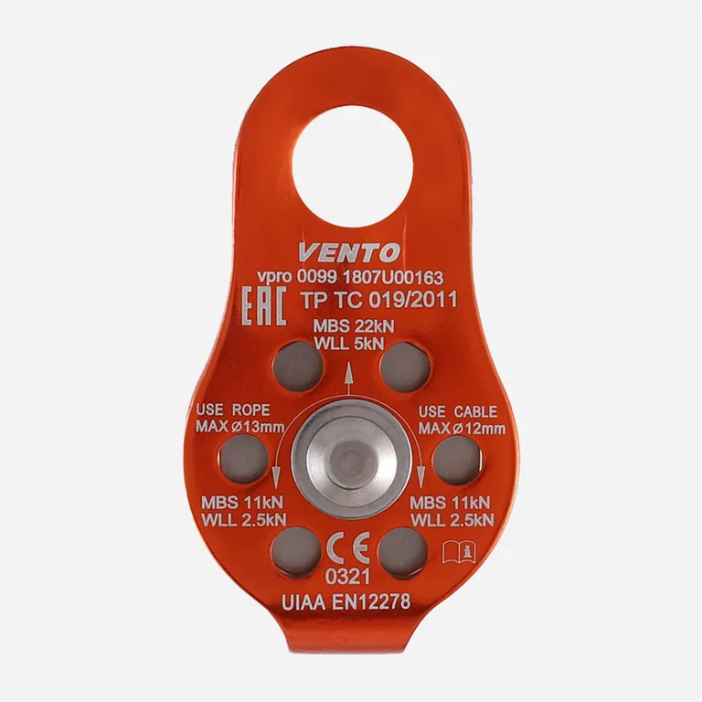 Vento / Блок-ролик одинарный "Спасатель ЛЮКС"