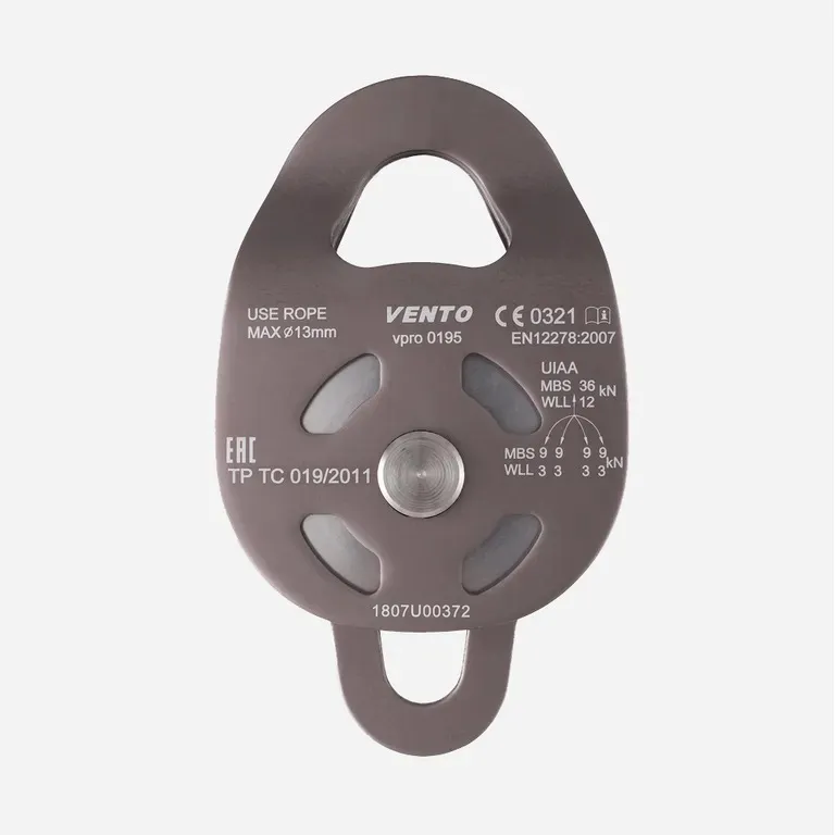 Vento / Блок-ролик двойной "Twin 36" дюраль с/п