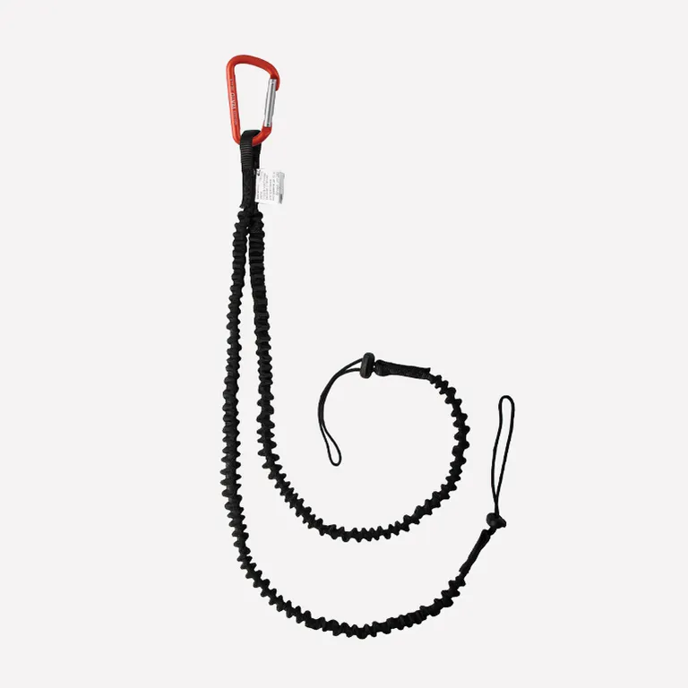 Vento / Стропа эластичная двойная с петлей для крепления инструмента (до 10 кг) с карабином "Мини"