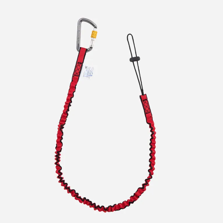 Vento / Стропа эластичная с петлей для крепления инструмента (до 10 кг) с карабином "Мини" с муфтой