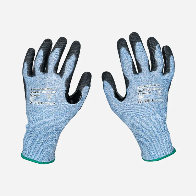 SCAFFA / Защитные перчатки Рубеж ПУ С от порезов