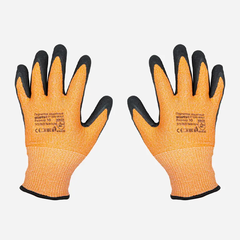 SCAFFA / Перчатки рабочие для защиты от порезов Рубеж Нит Е