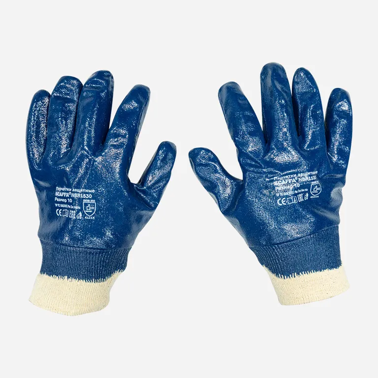 SCAFFA / Защитные перчатки маслобензостойкие NBR1530