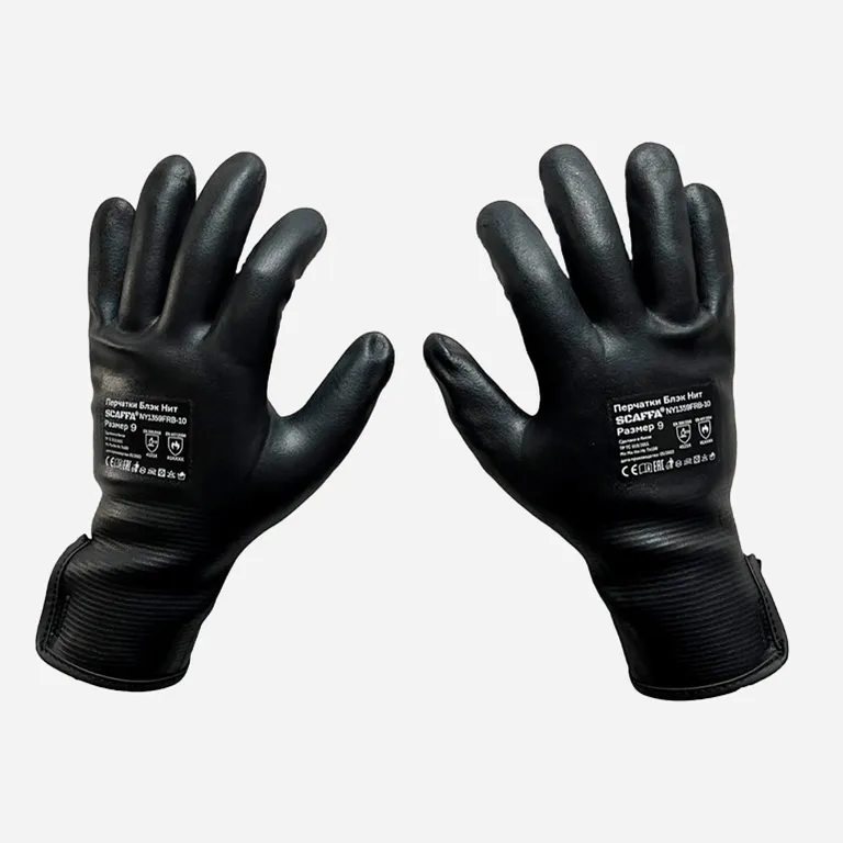 SCAFFA / Защитные перчатки маслобензостойкие Блэк Нит