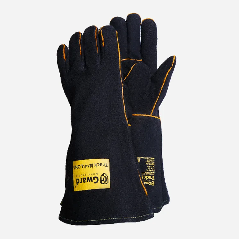 Gward / Краги Gward Track Black из спилка черного цвета с широким раструбом