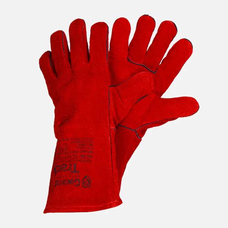 Gward / Краги Gward Track из спилка красного цвета