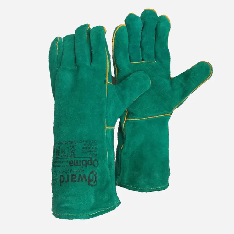 Gward / Краги Gward Optima из спилка зеленого цвета