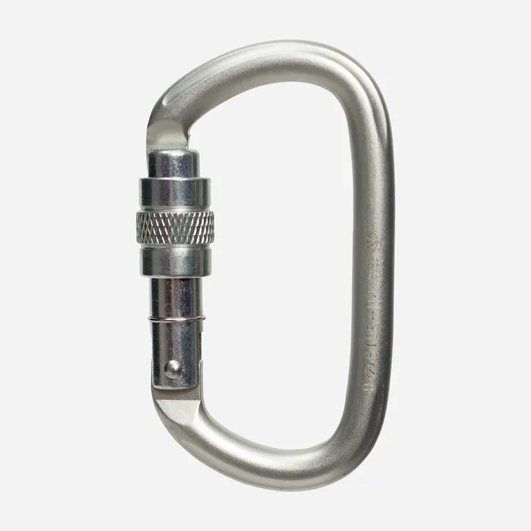 Vertical / Карабин овал стальной люкс с муфтой (Keylock) ver 0260