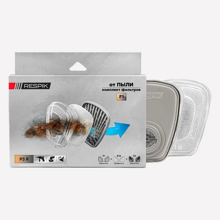 RESPIK / Комплект фильтров от пыли RESPIK® F1 P3 R