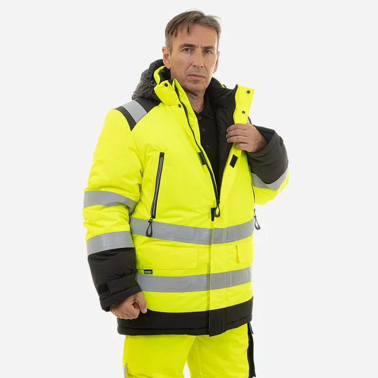 Brodeks / Зимняя сигнальная куртка-парка KW 217