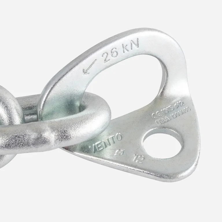 Vento / Шлямбурные уши с кольцом и цепью оцинковка д. 12мм