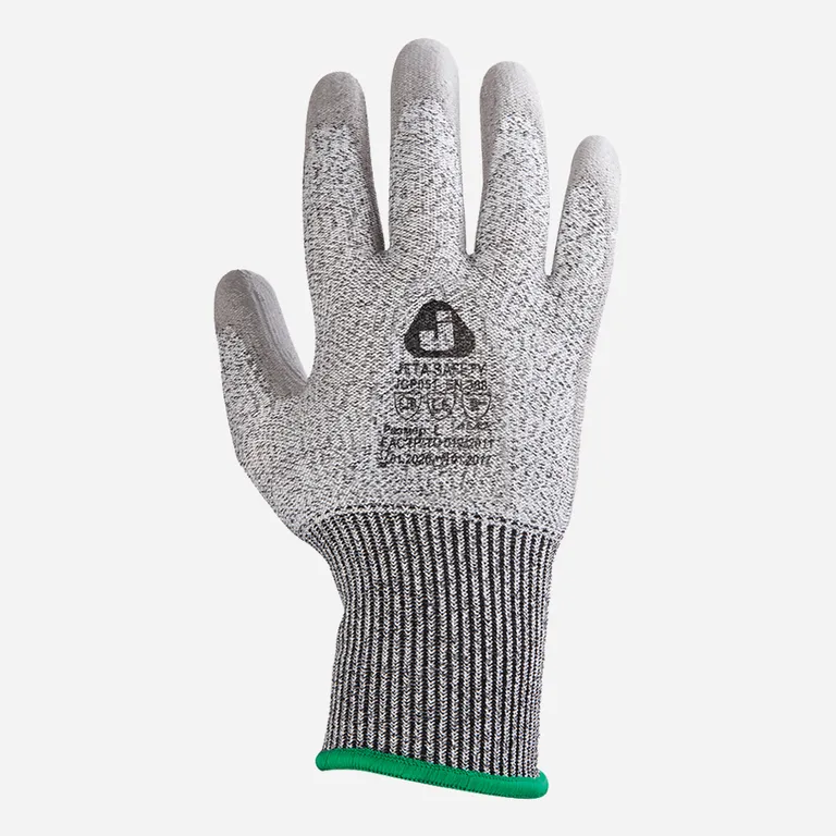 Jeta Safety / Антипорезные перчатки с полиуретановым покрытием (5 класс)