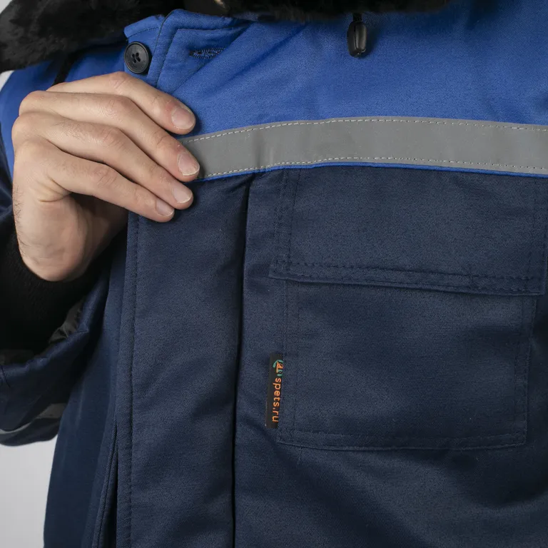 ГК СПЕЦОБЪЕДИНЕНИЕ / Зимний Костюм МЕТЕЛИЦА утеплённый, т/синий-василёк