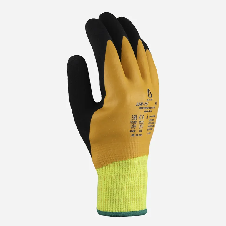 Jeta Safety / Перчатки JLW-701 Polar Star с двухслойным латексным покрытием