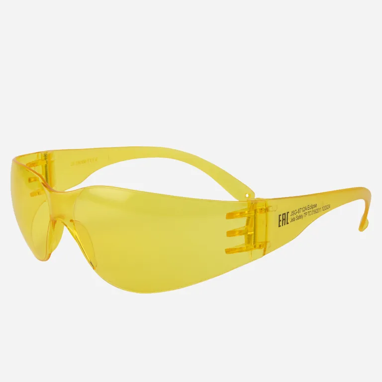 Jeta Safety / Очки защитные открытые JSG-8712A Eclipse с янтарной линзой