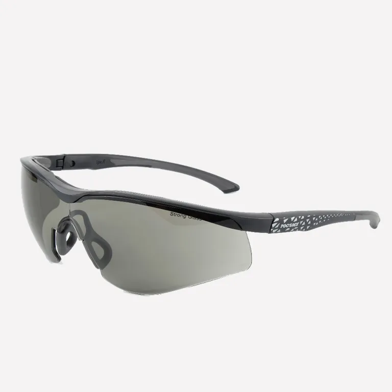 РОСОМЗ / Очки защитные открытые О51 Стальной БАРС® СтронГлас (5-2,5)