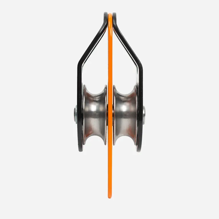 Vertical / Блок-ролик «Sturdy» двойной стальной с подшипником IR 0406-1