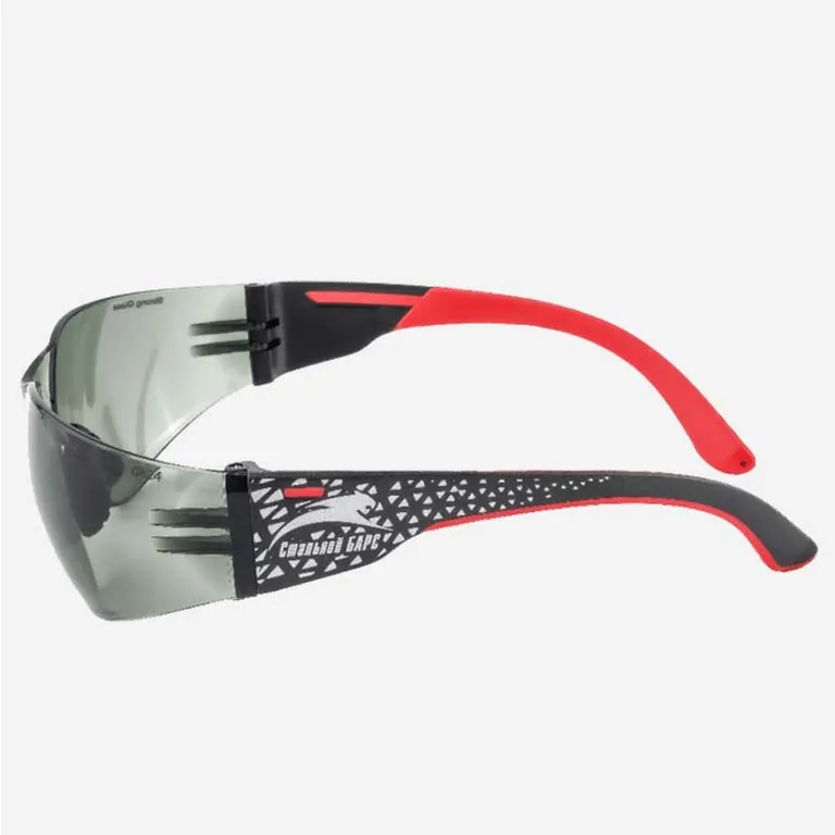 РОСОМЗ / Очки защитные открытые О68 Стальной Барс СтронГлас® (5-2,5) с мягким носоупором