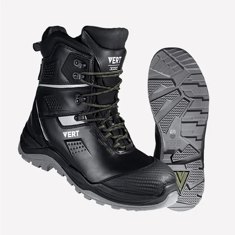 VERT / Ботинки рабочие VERT высокий берец с КП и КС нат. мех кожаные ПУ/ТПУ