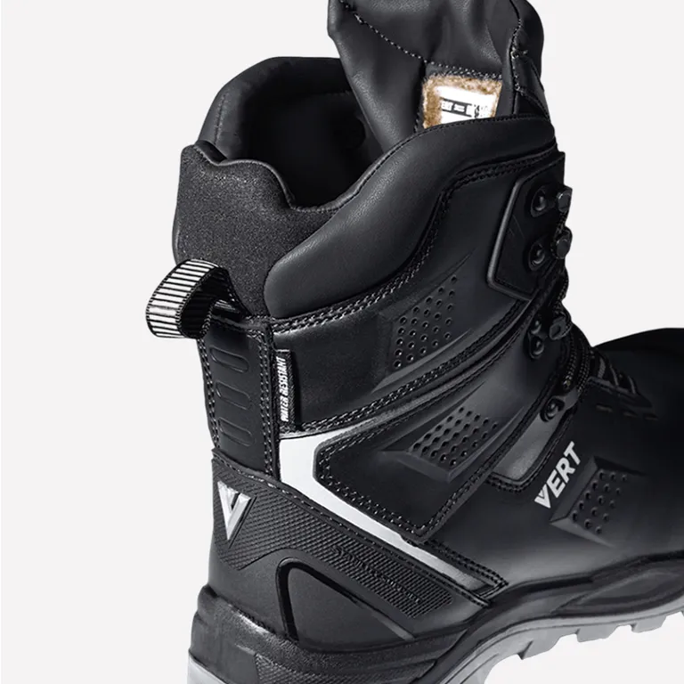VERT / Ботинки рабочие VERT высокий берец с КП и КС нат. мех кожаные ПУ/ТПУ