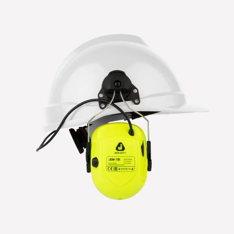 Jeta Safety / Наушники противошумные JEM-721 Surdi 29 дБ на каску с активным шумоподавлением, в комплекте аккумуляторы