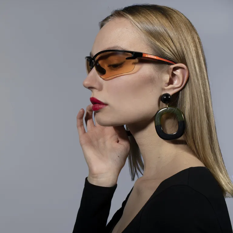 DELTA PLUS / Очки защитные открытые FUJI2 с градиентной оранжевой линзой