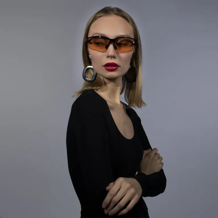 DELTA PLUS / Очки защитные открытые FUJI2 с градиентной оранжевой линзой