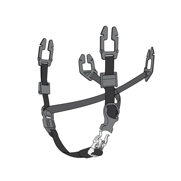 MSA / Подбородочные 4-хточечные неэластичные ремешки V-Gard, регулируемые по длине