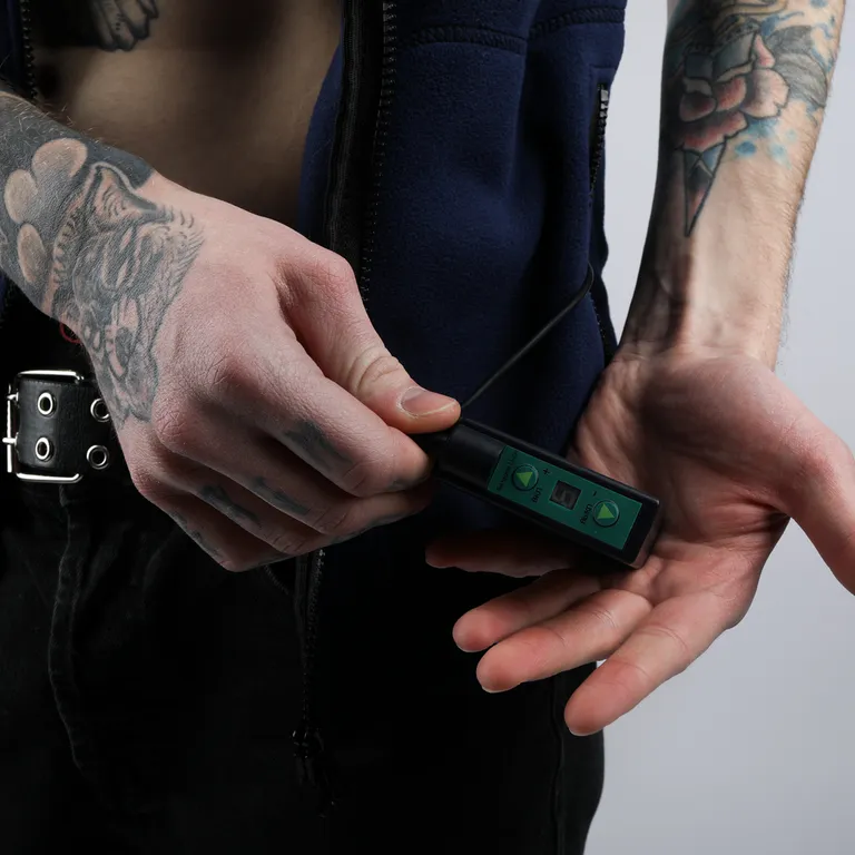 Red Laika / Флисовый жилет с подогревом RedLaika RL-05 (хаки) унисекс, 3 модуля батарея 4400 мАч