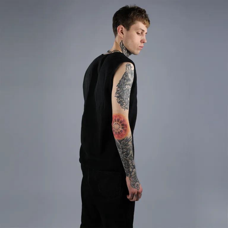 Red Laika / Жилет флисовый с подогревом RL-03 (чёрный) унисекс, 3 модуля батарея 4400 мАч