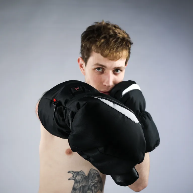 Red Laika / Рукавицы с регулируемым подогревом RedLaika R-05 «черный», аккумуляторы 2800 мАч