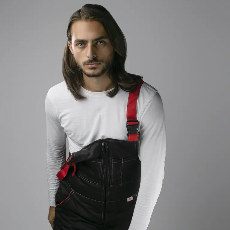 Эталон / Зимний Костюм "АНТЕЙ" с СОП зима куртка п/к черный с красным