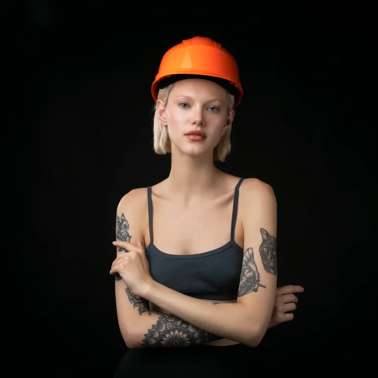 DELTA PLUS / Каска защитная QUARTZ UP IV оранжевого цвета