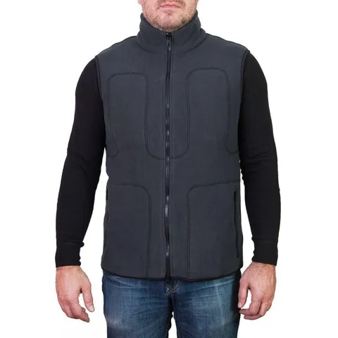 Red Laika / Флисовый жилет с подогревом RedLaika RL-05 (серый) унисекс, 3 модуля батарея 4400 мАч