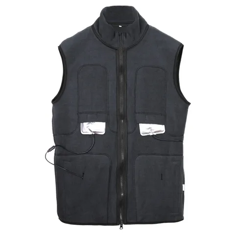 Red Laika / Флисовый жилет с подогревом RedLaika RL-05 (серый) унисекс, 3 модуля батарея 4400 мАч