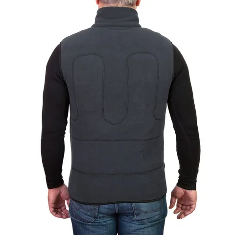 Red Laika / Флисовый жилет с подогревом RedLaika RL-05 (серый) унисекс, 3 модуля батарея 4400 мАч