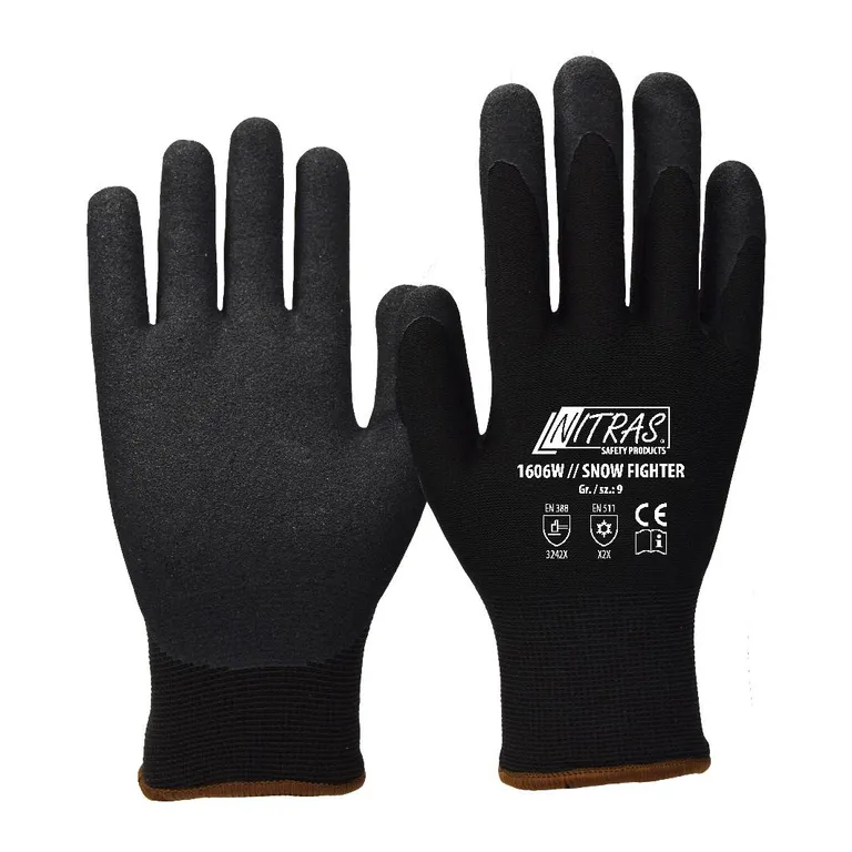NITRAS / Зимние трикотажные перчатки NITRAS 1606W // SNOW FIGHTER