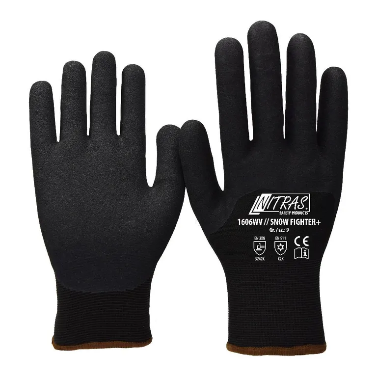 NITRAS / Зимние трикотажные перчатки NITRAS 1606WV // SNOW FIGHTER+
