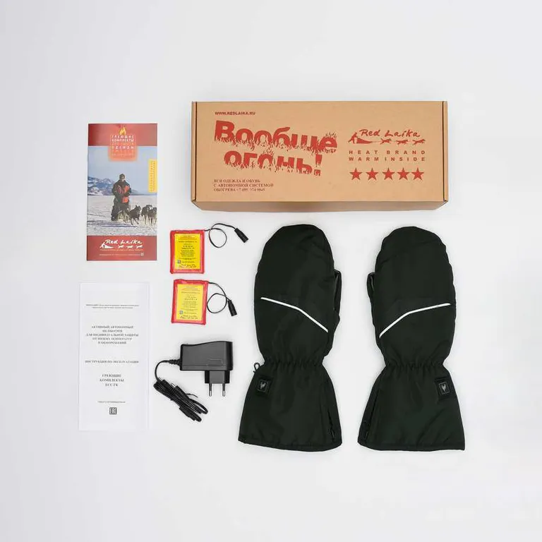 Red Laika / Рукавицы RL-R-05 с регулируемым подогревом RedLaika на аккумуляторах тёмно-зелёные