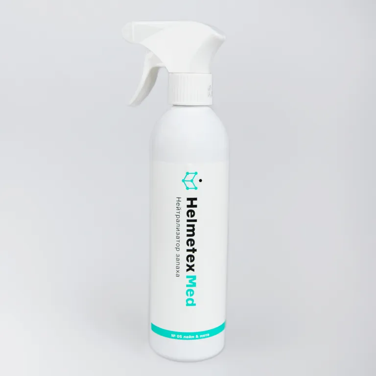 Helmetex / Нейтрализатор запаха для обработки средств реабилитации и личных вещей инвалидов Helmetex Med 400 мл аромат Лайм&Мята hel148